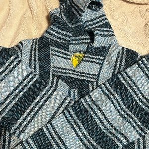 blue drug rug hoodie